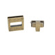 25mm Square Twist and Turn Clasp - (Pack of 1)